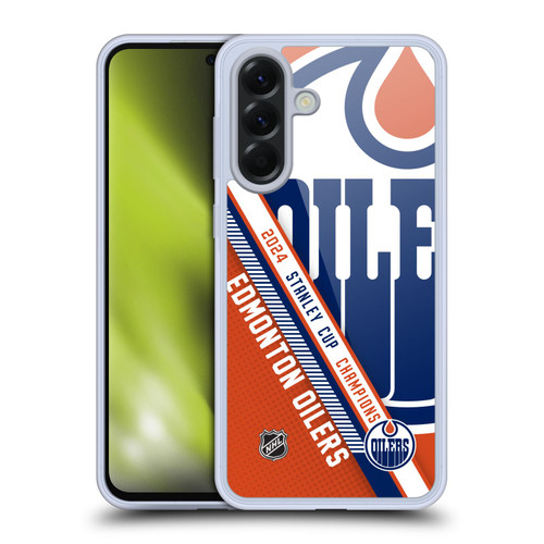 NHL 2024 Stanley Cup Champions Edmonton Oilers Oversized Soft Gel Case for Samsung Galaxy A56 5G