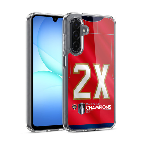 NHL 2025 Stanley Cup Champions Florida Panthers Jersey Soft Gel Case for Samsung Galaxy A17 4G / 5G