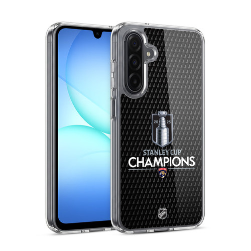 NHL 2025 Stanley Cup Champions Florida Panthers Puck Pattern Soft Gel Case for Samsung Galaxy A17 4G / 5G