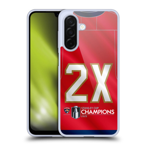 NHL 2025 Stanley Cup Champions Florida Panthers Jersey Soft Gel Case for Samsung Galaxy A26 5G
