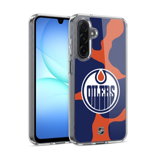 NHL Edmonton Oilers Cow Pattern Soft Gel Case for Samsung Galaxy A17 4G / 5G