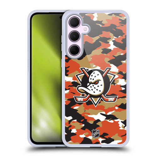 NHL Anaheim Ducks Camouflage Soft Gel Case for Samsung Galaxy A35 5G