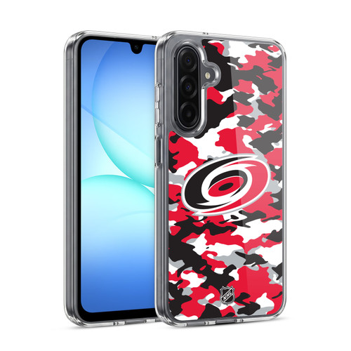 NHL Carolina Hurricanes Camouflage Soft Gel Case for Samsung Galaxy A17 4G / 5G