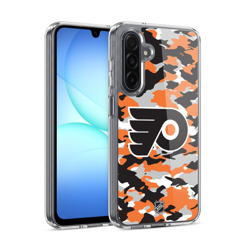 NHL Philadelphia Flyers Camouflage Soft Gel Case for Samsung Galaxy A17 4G / 5G