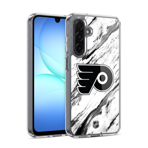 NHL Philadelphia Flyers Marble Soft Gel Case for Samsung Galaxy A17 4G / 5G