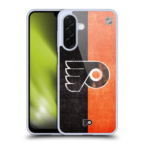 NHL Philadelphia Flyers Half Distressed Soft Gel Case for Samsung Galaxy A26 5G