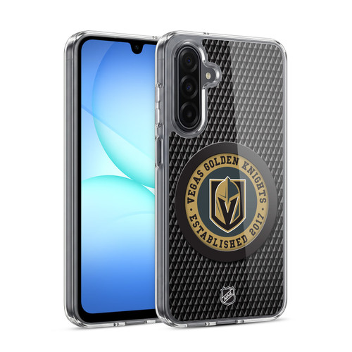NHL Vegas Golden Knights Puck Texture Soft Gel Case for Samsung Galaxy A17 4G / 5G