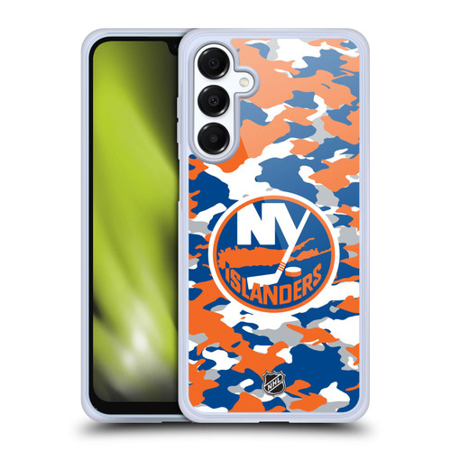 NHL New York Islanders Camouflage Soft Gel Case for Samsung Galaxy A16 5G & MagSafe