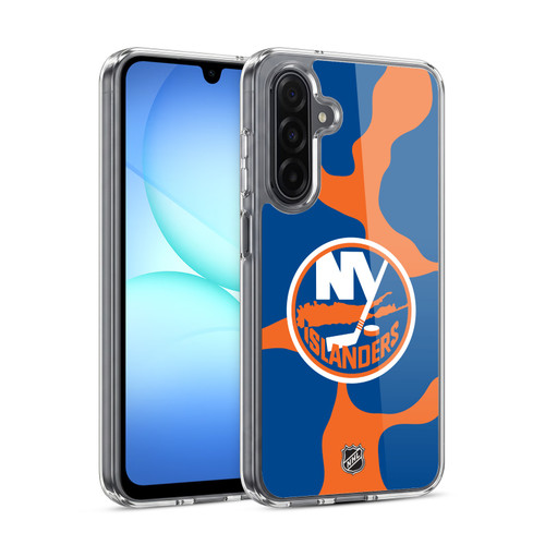NHL New York Islanders Cow Pattern Soft Gel Case for Samsung Galaxy A17 4G / 5G