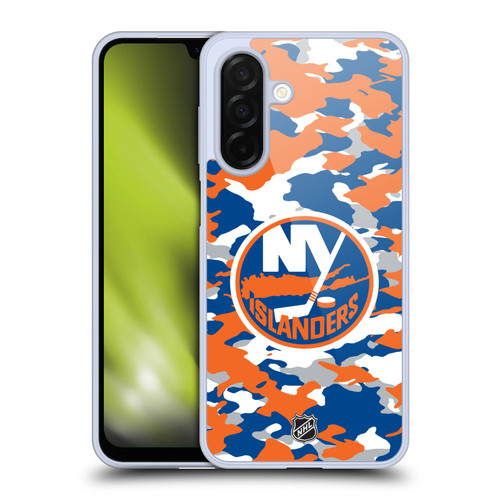NHL New York Islanders Camouflage Soft Gel Case for Samsung Galaxy A26 5G