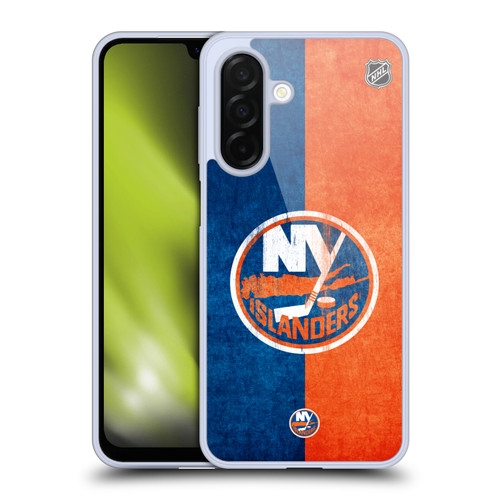 NHL New York Islanders Half Distressed Soft Gel Case for Samsung Galaxy A26 5G