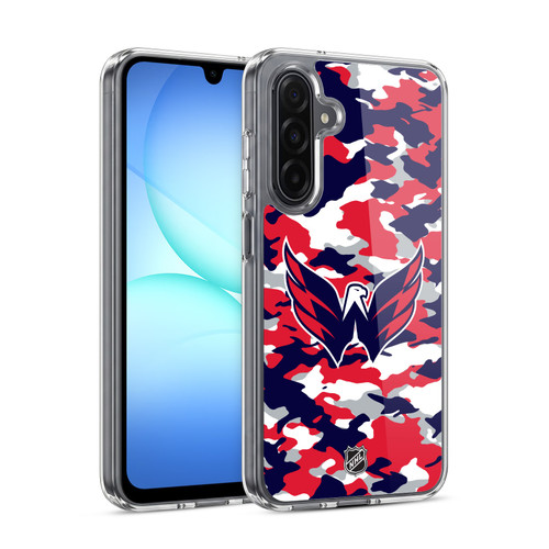 NHL Washington Capitals Camouflage Soft Gel Case for Samsung Galaxy A17 4G / 5G