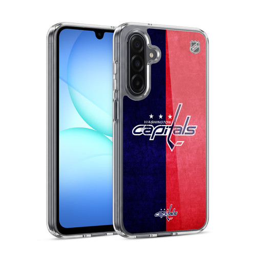 NHL Washington Capitals Half Distressed Soft Gel Case for Samsung Galaxy A17 4G / 5G