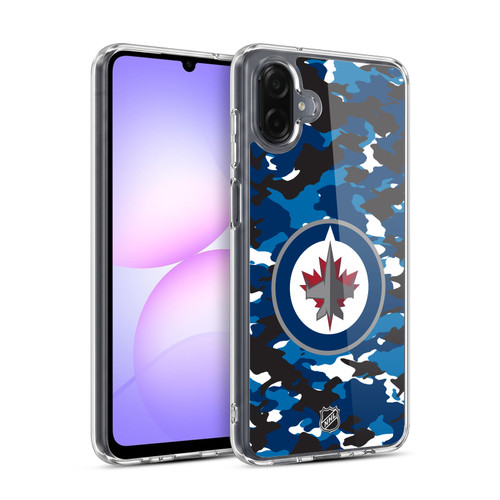 NHL Winnipeg Jets Camouflage Soft Gel Case for Samsung Galaxy A07 4G