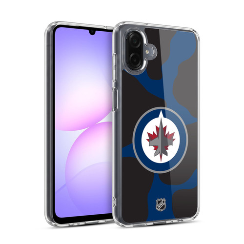 NHL Winnipeg Jets Cow Pattern Soft Gel Case for Samsung Galaxy A07 4G