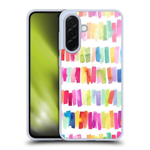 Ninola Colorful Geometric Rainbow Brushstrokes Soft Gel Case for Samsung Galaxy A36 5G