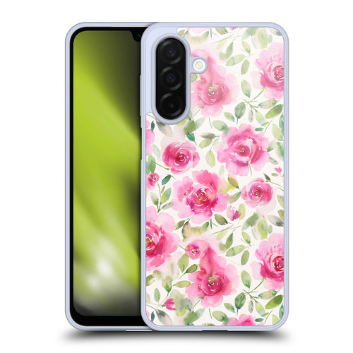 Ninola Pastel Beautiful Floral Watercolor Roses Fresh Soft Gel Case for Samsung Galaxy A26 5G
