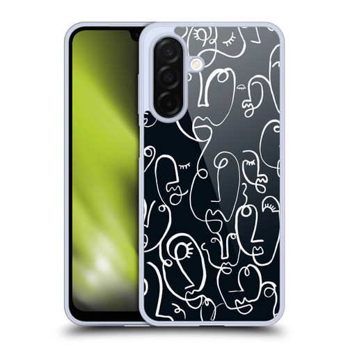 Ninola Freeform Patterns Faces Lineart Soft Gel Case for Samsung Galaxy A26 5G