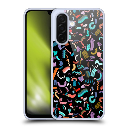 Ninola Patterns Cute Curly Shapes Black Soft Gel Case for Samsung Galaxy A26 5G