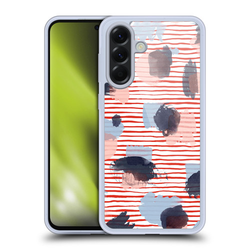 Ninola Patterns Graphic Thoughts Dots Red Soft Gel Case for Samsung Galaxy A56 5G