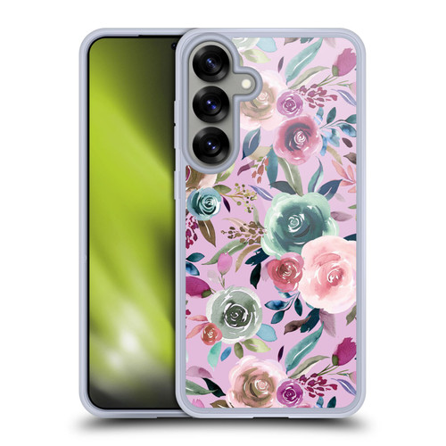Ninola Lilac Floral Sweet Roses Soft Gel Case for Samsung Galaxy S25+ & MagSafe