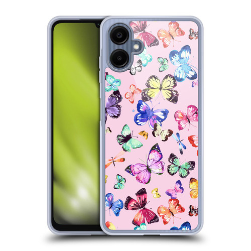 Ninola Patterns 4 Butterflies Multi Pink Soft Gel Case for Samsung Galaxy A06 4G / 5G
