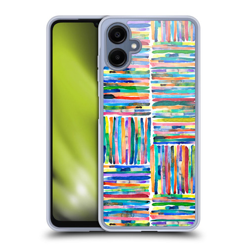 Ninola Patterns 4 Handpainted Stripes Multi Soft Gel Case for Samsung Galaxy A06 4G / 5G