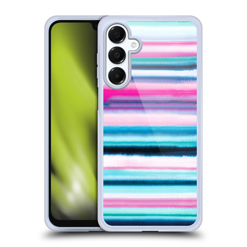 Ninola Watercolor Prints Ombre Stripes Pink Soft Gel Case for Samsung Galaxy A16 5G & MagSafe