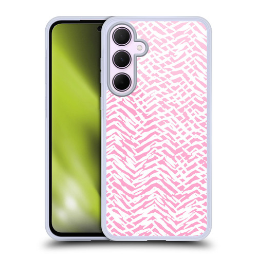 Ninola Patterns 4 Leopard Marks Pink Soft Gel Case for Samsung Galaxy A35 5G