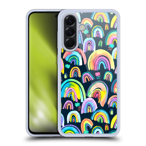 Ninola Patterns 4 New Rainbows Navy Multi Soft Gel Case for Samsung Galaxy A56 5G