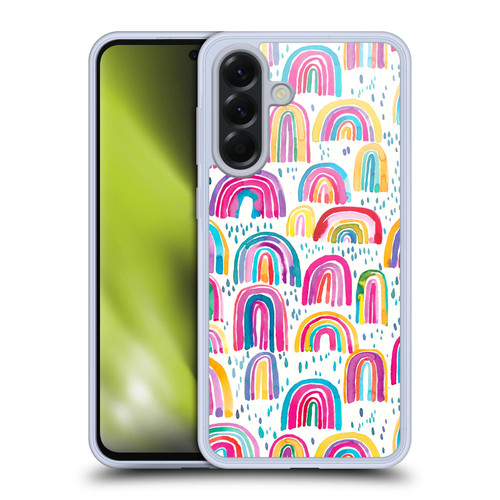 Ninola Patterns 4 Colourful Watercolour Rainbows Soft Gel Case for Samsung Galaxy A56 5G