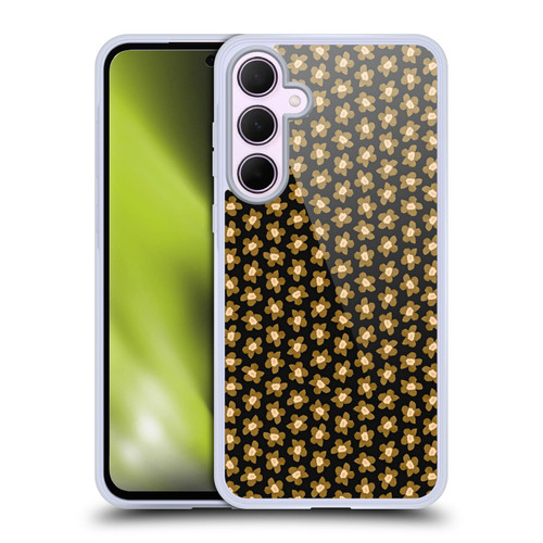 Ninola Floral Black Gold Soft Gel Case for Samsung Galaxy A35 5G