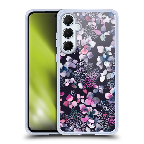 Ninola Floral Hydrangea Astronomical Soft Gel Case for Samsung Galaxy A55 5G