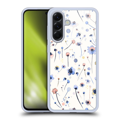 Ninola Floral Blue Soft Soft Gel Case for Samsung Galaxy A56 5G