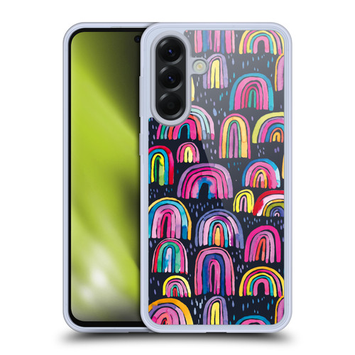 Ninola Summer Patterns Rainbows Navy Soft Gel Case for Samsung Galaxy A56 5G