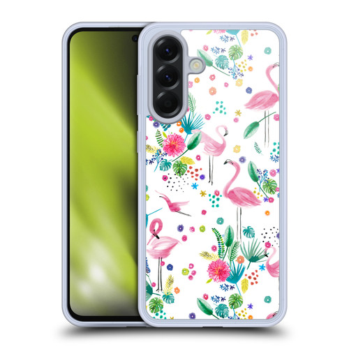 Ninola Summer Patterns Tropical Flamingo Soft Gel Case for Samsung Galaxy A56 5G