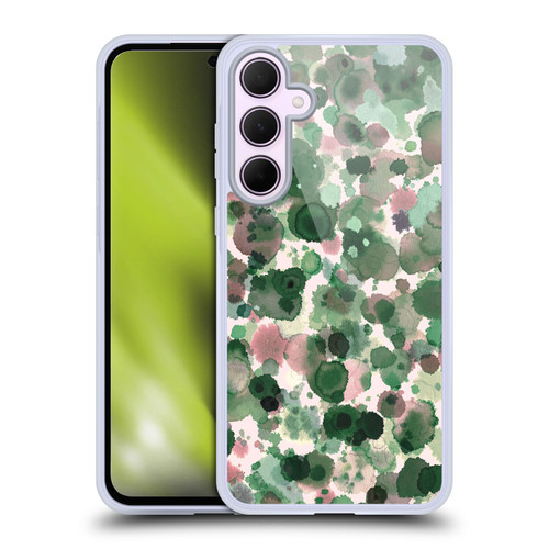 Ninola Pattern Abstract Green Moss Soft Gel Case for Samsung Galaxy A35 5G
