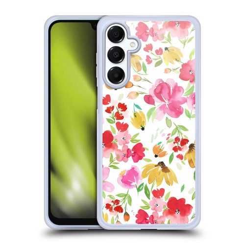 Ninola Spring Floral Flowers Red Soft Gel Case for Samsung Galaxy A16 5G & MagSafe