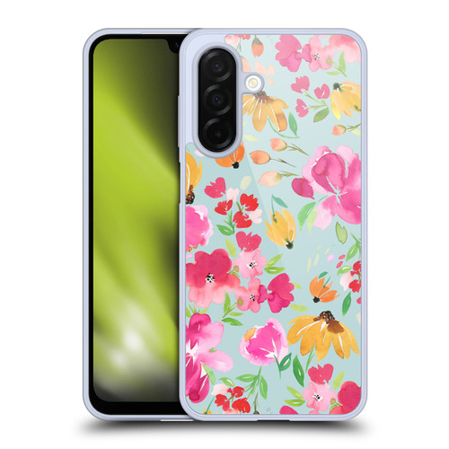 Ninola Spring Floral Flowers Blue Soft Gel Case for Samsung Galaxy A26 5G