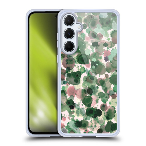 Ninola Pattern Abstract Green Moss Soft Gel Case for Samsung Galaxy A55 5G