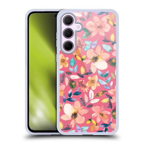 Ninola Spring Floral Tropical Flowers Soft Gel Case for Samsung Galaxy A35 5G
