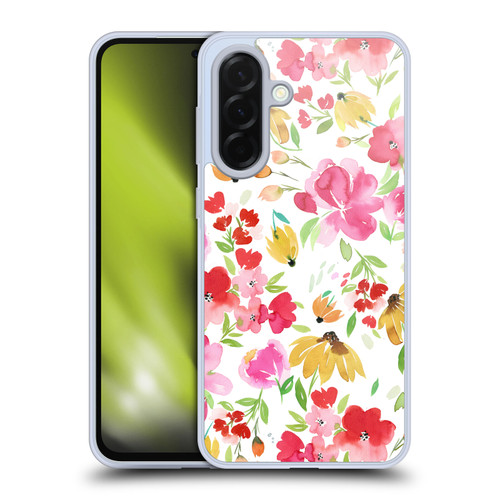 Ninola Spring Floral Flowers Red Soft Gel Case for Samsung Galaxy A36 5G
