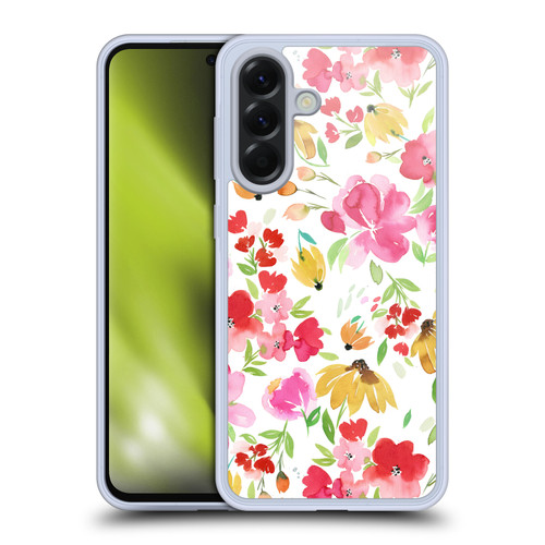 Ninola Spring Floral Flowers Red Soft Gel Case for Samsung Galaxy A56 5G