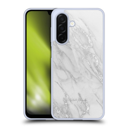 Nature Magick Marble Metallics Silver Soft Gel Case for Samsung Galaxy A26 5G