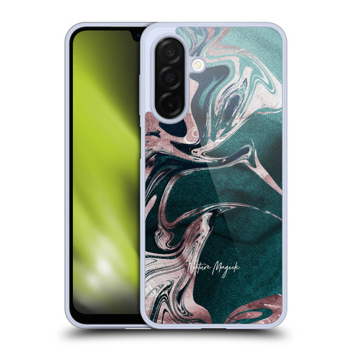 Nature Magick Luxe Gold Marble Metallic Teal Soft Gel Case for Samsung Galaxy A26 5G