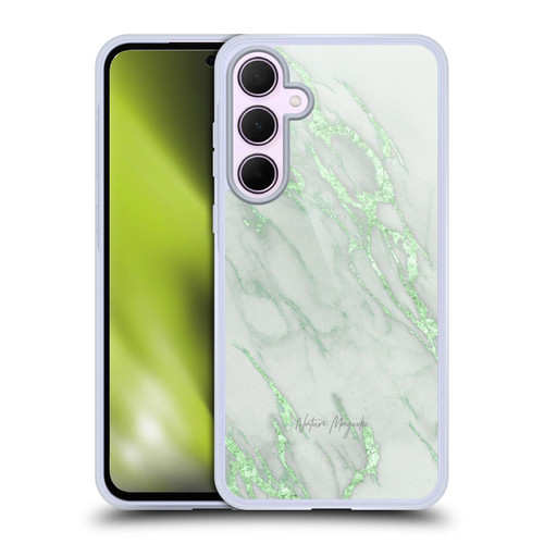 Nature Magick Marble Metallics Green Soft Gel Case for Samsung Galaxy A35 5G