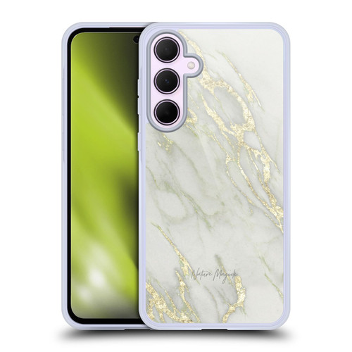 Nature Magick Marble Metallics Yellow Soft Gel Case for Samsung Galaxy A35 5G