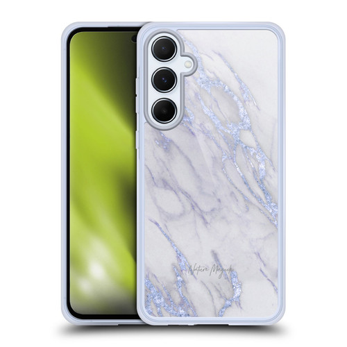 Nature Magick Marble Metallics Indigo Soft Gel Case for Samsung Galaxy A55 5G
