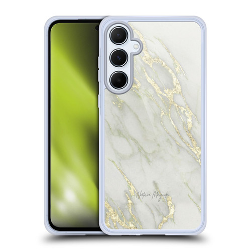 Nature Magick Marble Metallics Yellow Soft Gel Case for Samsung Galaxy A55 5G