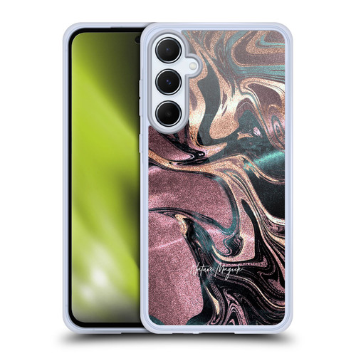 Nature Magick Luxe Gold Marble Metallic Bronze Soft Gel Case for Samsung Galaxy A55 5G
